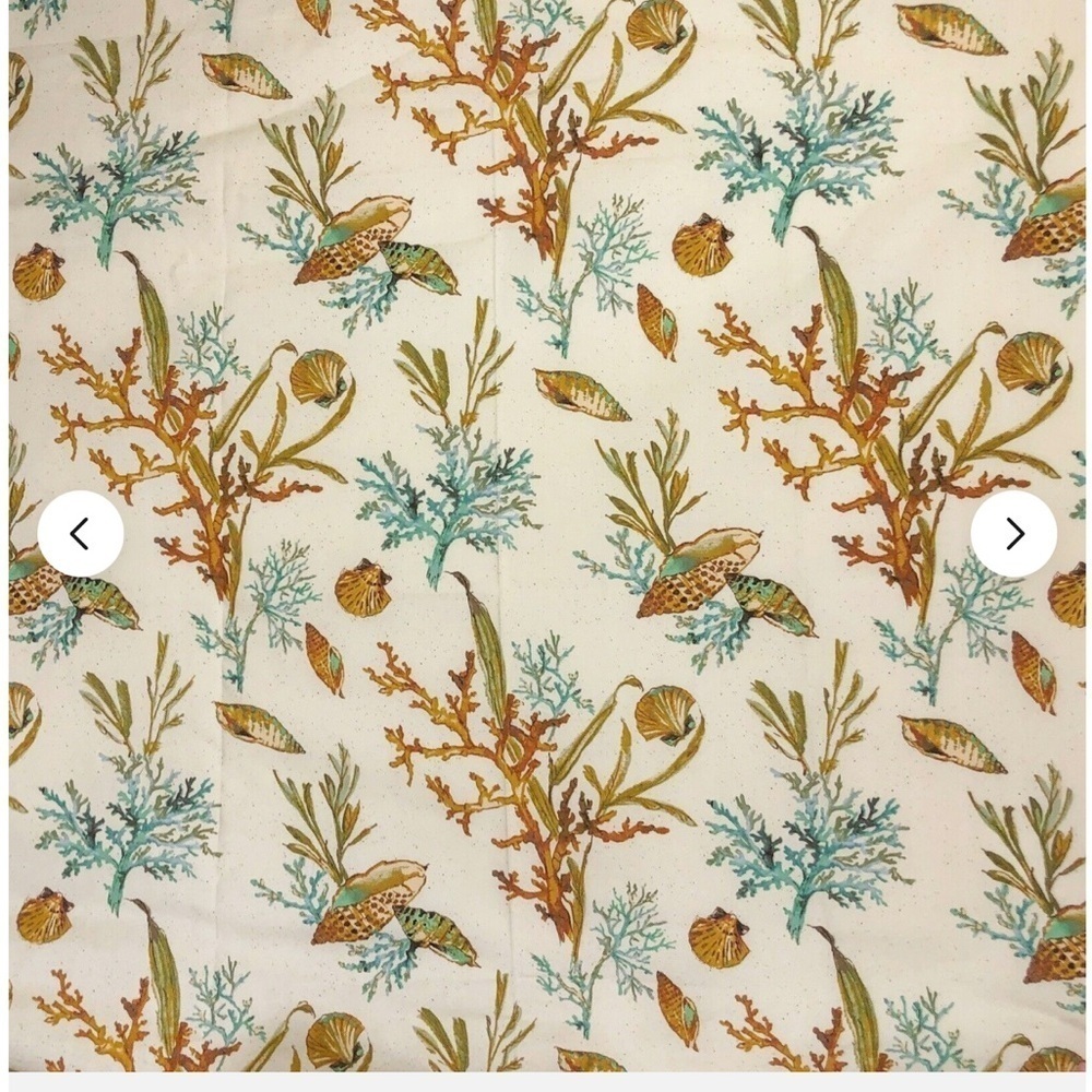 Waverly Inspirations Coral Shell Spa fabric panel New 45” wide x 32” long